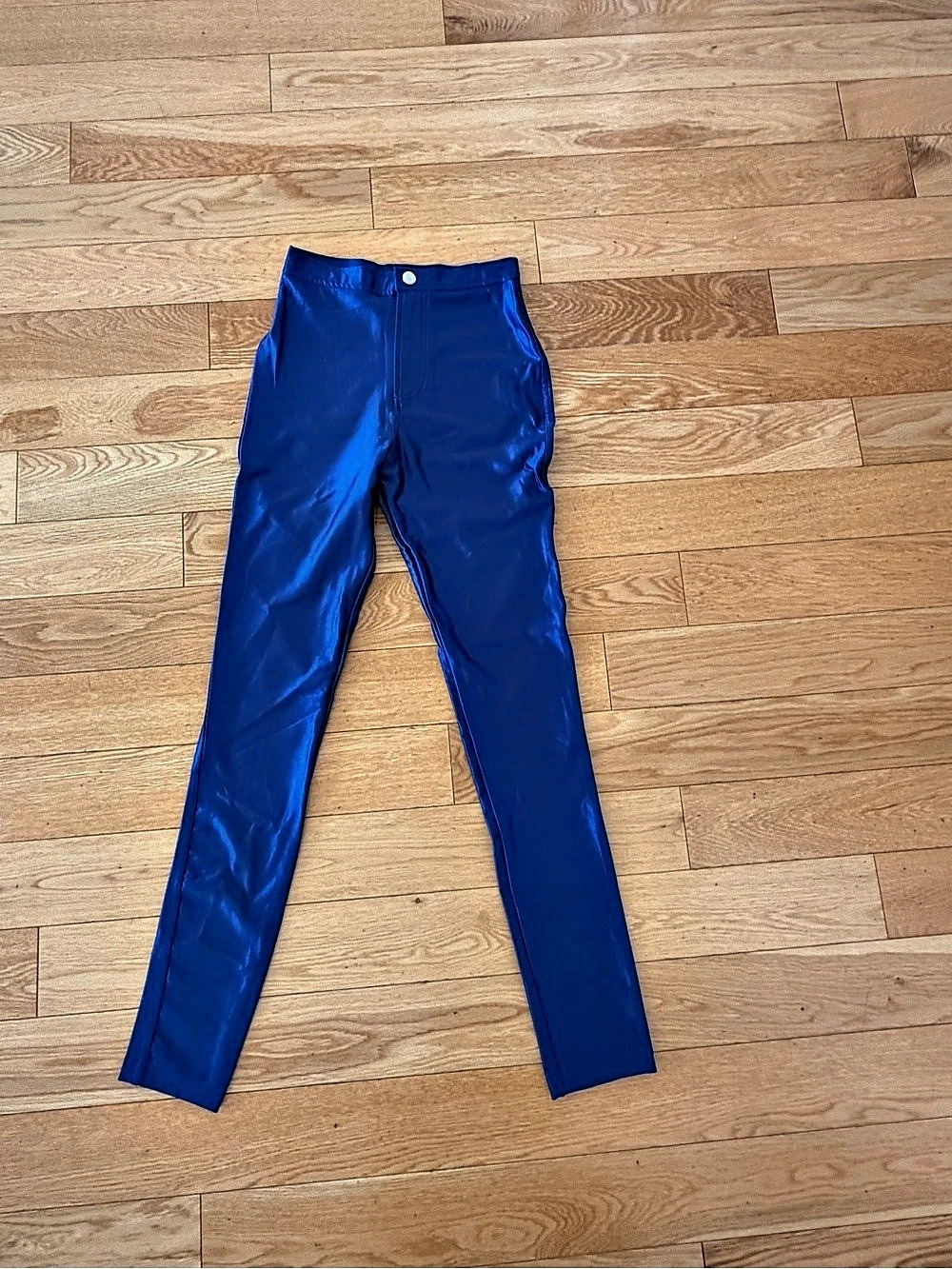 American Apparel Disco Pants Blue Leggings XS